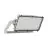 Ledvance LED Floodlight Max Radial 10 Aluminium Grijs 600W 76800lm 10D - 830 Warm Wit | IP66 - Symmetrisch