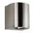 Nordlux Canto 2 Wandlamp Roestvrij Staal Up & Down - 10.6W 500lm - 830 Warm Wit | IP44