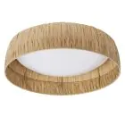 Ledvance LED Decor Wand en Plafondlamp Bamboe Bruin 18W 750lm - 830 Warm Wit